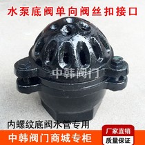 Pumping pump bottom valve internal thread threaded suction valve cast iron check valve DN25 32 40 50 65