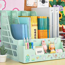 Document shelf multi-layer four-column frame thickened desktop rack data rack stand File frame storage box
