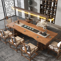 The whole wood slab tea logs tea solid wood da ban zhuo logs tea solid wood new Chinese da ban zhuo