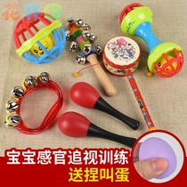 Baby baby grip training toy 0-1 year old musical instrument rattle toy can bite boys and girls small rattle
