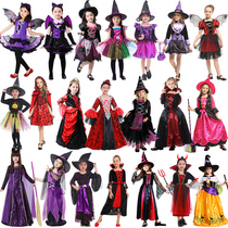 Kindergarten Halloween costume children Girl witch costume girl princess dress witch child girl