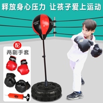 Children student boxing sandbag gloves tumbler vertical training equipment children home 6-10 year old boy toys