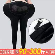 Pregnant Woman Light Leg God DOUBLE AUTUMN WINTER NAKED SENSATION LENGTHENED BEATING UNDERPANTS PREGNANCY INITIAL ADD SUEDE PANTS SILK STOCKINGS BIG CODE 200