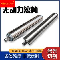 Galvanized unpowered roller stainless steel idler assembly line mechanical conveyor belt conveyor belt roller sprocket can be customized