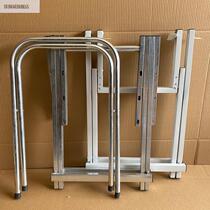 Simple folding table and foot scaffolding iron bracket table leg with dining table large tables