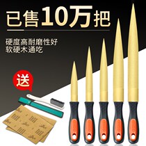 Iron file frustration round manual file grinding head round file trimming manual coarse teeth 12 inch tool square wrong knife