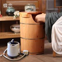 Foot bucket to the knee high over the knee portable water-saving heating wooden bucket steamed foot aromatherapy wooden basin