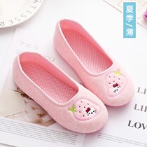 Moon shoes summer thin bag heel maternal shoes women spring summer indoor home shoes thick bottom large size non-slip slippers