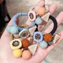 Crystal ins rubber band temperament sweet Hairband 07