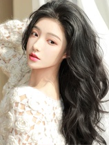 Wig sheet Wig Woman long hair slice Hairstyle Curly Hair Growth Fluffy fluffy invisible Three-piece pick-up patch