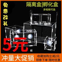 Fish tank isolation net aquarium isolation box peacock fish paparazzi bullfish hatchbox Breeding Box Suspension protection Small