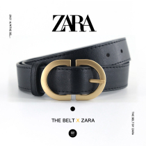 ZARA belt 2021 new fall 100 hitch in Korean version minimalist with great clothes jeans black student trend belt