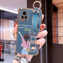 Vivos7 mobile phone case vivos7t said go-and-go travel wristband protective case vivos7e cartoon personality original s7e silicone anti-fall soft case creative all-inclusive new case