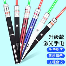 Teasing cat light usb charging infrared green light long-range teaching pointer sales department laser pen lamp finger star