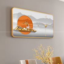 New timepiece hanging living room hanging table restaurant free from punching art net red home 2022 section hanging clock silent clock