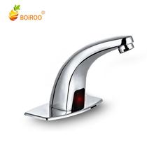 Induction faucet intelligent full-automatic infrared toilet wash basin pineapple copper single cold contact-free