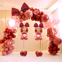 Wedding entrance arches outdoor rural wedding scene layout birthday party hotel opening decoration Net Red Balloon
