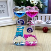 Double heart colorful multi-color oil dripping water drop timer birthday gift creative childrens toy strange girl gift