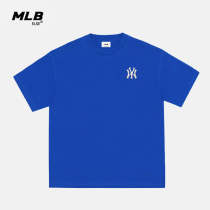 MLB ELSE Official short sleeve T-shirt male and female couple ny Klein Blue relaxed Yankees official web flagship store