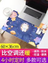 Heated mouse pad office warm hand desktop computer heating pad electric heating table pad super large student writing