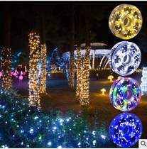 New spot straight for LED Seven colorful outdoor light bulbs Colorful Lights Plug-in Full of Star Lights Net Red Patio