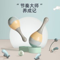 Newborn Baby Baby Bell percussion instrument can gnaw early education puzzle small sand hammer toy hand grip training 1