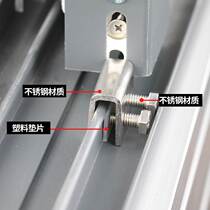 Window lock buckle plastic steel door and window track buckle stopper aluminum alloy wide rail lock buckle push pull window security anti-theft lock