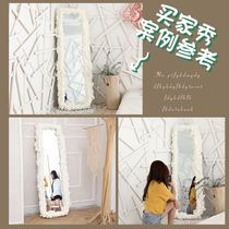 Full-length mirror frame decoration Net Red cream cloud bubble foam mirror Styrofoam glue diy mirror decorative foam glue
