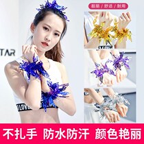 New June 1 kindergarten children dance table performance sequin leather band wrist flower hand bell ring