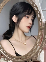 Net red repair French bangs wig female light natural 3d air bangs wig simulation hair fake bangs