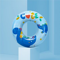 Childrens swimming ring 3-12 years old water inflatable toy mens and womens anti-leakage and anti-flip baby small dinosaur swimming ring