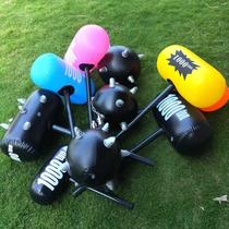 Large inflatable cant afford to hurt sledgehammer funny tricky inflatable hammer props funny holiday toy special bag