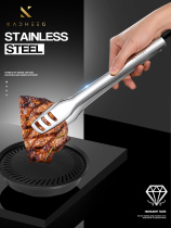 German fried steak barbecue meat bread special clip kitchen household 304 stainless steel food food clip