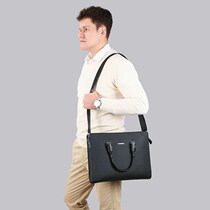 Botel Hand bag men Business simple horizontal briefcase large capacity Oxford cloth shoulder shoulder bag computer