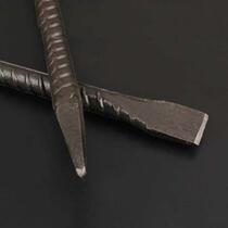 Threaded steel chisel-occupying chisel-tip flat-head rebar masonry cement gouge steel chisel chisel