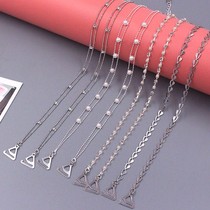 Invisible shoulder strap summer sexy invisible bra strap metal rhinestone bra strap female collar beauty back underwear accessories
