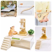 Small Pet Square Acrylic Bath Sand Basin Hamster Golden Silk Bear Bathroom Toilet Streamlined Excavation Box