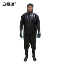 Anserui whole body one-piece water pants waterproof work clothes reservoir rain pants rain shoes waterproof clothing aquatic work one-piece