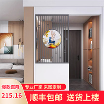 Toilet sink half wall partition living room screen simple modern iron metal home shelter porch decoration