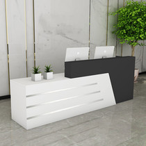 Imitation marble cash register counter simple modern milk tea shop bar counter counter commercial beauty salon front desk