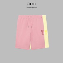 O) Lees) Summer New products) Ami Paris embroidered homoerotic loving 50% pants pure cotton shorts male and female