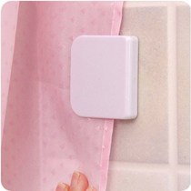 Curtain artifact curtain shower curtain clip bathroom paste bath cloth clip windproof strong buckle free of punching