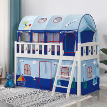 Childrens Tent Bed indoor sleeping boy large tent house princess castle toy upper and lower bunk anti-fall