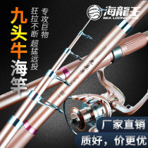 Fishing gear fishing rod suit Haipole Far throw Throw Rod Sea Fishing single pole new ultra-hard full set of sea pole