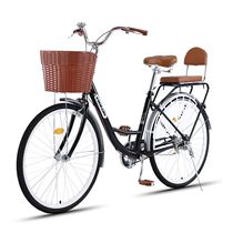 Teantic bike ladies style adult light adult 24 inch 26 inch male and female commuter train students to work single