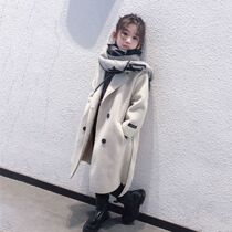 What about the new double-sided gross of autumn and winter and the long section of Korean version childrens trendy jacket in the fashion foreign air coat girls clothing