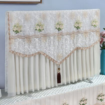 Lace TV Hood dust cover cover 32 inch 55 inch 55 inch 65 inch modern simple cover towel