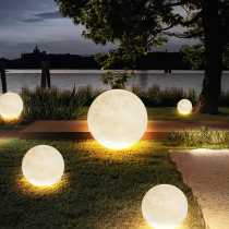 Moon Lamp Outdoor Waterproof Grass Terrace Lamp Free of wiring atmosphere Courtyard Lamp Terrace Garden Arrangement Decoration View Light