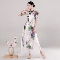 Ethnic air classical dance strength and fugitive veiler dress performing retro wind performance practice exercise exercise