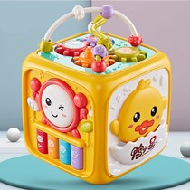 Baby toys children clapping drums hand drums hexagonal puzzle Music 6 months baby early education 1 year old rechargeable